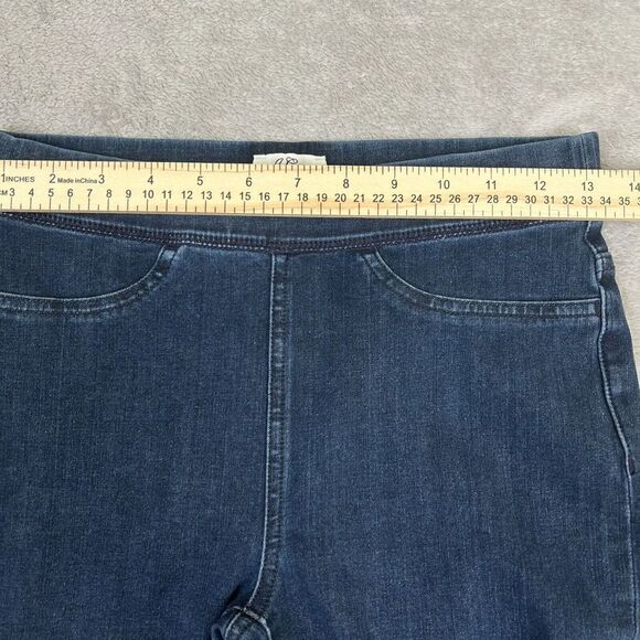 J. Crew Jeans Women's 27 Pull-On Toothpick Skinny Jegging Dark Wash Stretch EUC - Picture 7 of 9